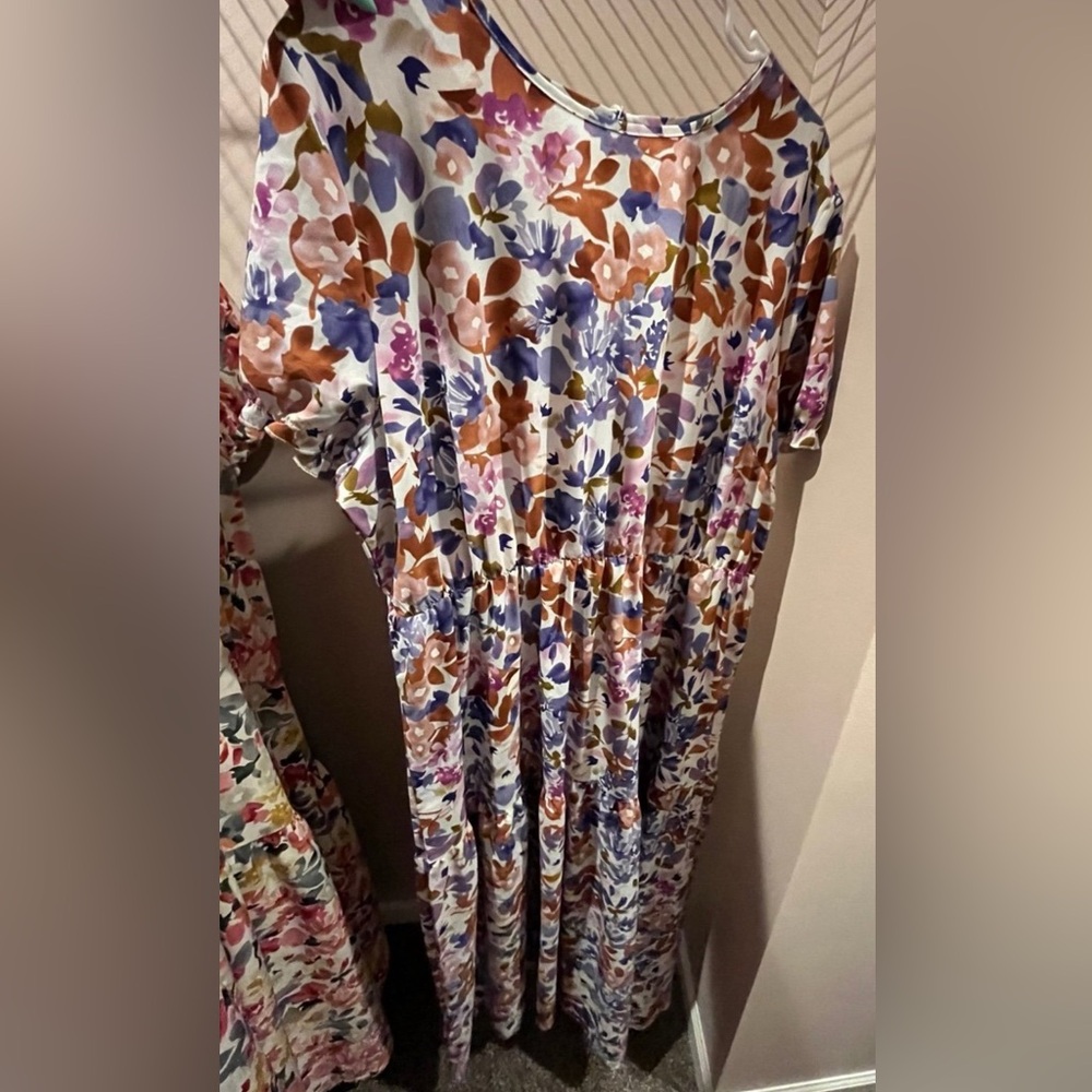 New 3XL Floral Dress